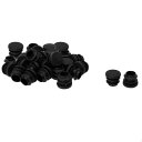 uxcell パイプキャップ チューブインサートプロテクター 16mm OD プラスチック ラウンド 28個 内径13-15mm