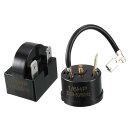 uxcell 冷蔵庫スターターリレー過熱保護装置 冷蔵庫 スターター リレー 33 Ohm 3ピン+ コンプレッサー 過熱保護装置
