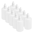 uxcell プラスチックドロッパーボトル プラスチックスポイトボトル 100ml 3.4オンス シール液ボトル 10個入り