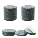 uxcell フェルトパッド 家具用 円形 32mm 自己接着 傷防止 デスク プロテクター 16個入り
