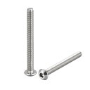 uxcell 小ネジ M3x30mm 304ステンレス鋼 六角穴付き 小ネジボルト 丸頭小ねじ 20個入り(4)