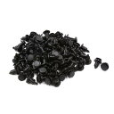 uxcell プッシュリベット リテーナ ブラック プラスチック 車のドアバンパー用 100個 9mm穴のサイズ