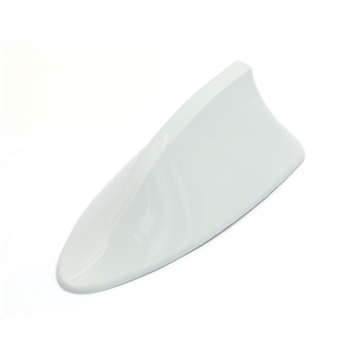 uxcell アンテナ 空中線 カー AM/FM プラスチック ホワイト シャークフィン形 1個