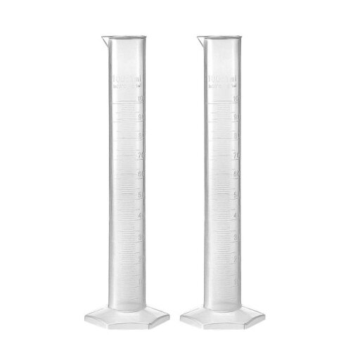 uxcell 試験管 計量チューブ メスシリンダー 化学測定用 片面 メトリックスケール 六角ベース プラスチック クリア 100ml 2本入り uxcell 試験管 計量チューブ メスシリンダー 化学測定用 片面 メトリックスケール 六角ベース プラスチック クリア 100ml 2本入り