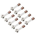 uxcell 家具接続継手 3合1 家具接続キット 外径15 mmカム継手 固定継手M6x40 mmだぼネジ M6事前に挿入されたナット 10セット