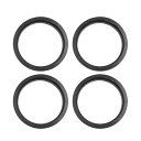 uxcell ハブリング 73.1mm/63.4mm ホイールハブリング ハブセントリックリング ハブ中心リング 高速走行 ホイールのセンター ホイールスペーサー リングスペーサー ホイールリング 汎用 プラスチック ブラック 4個