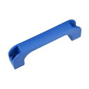 uxcell プラスチックハンドル 長方形 グリップ 非ネジ穴ハンドル 荷物 機械設備用 ブルー 120mm穴センター 1個入り