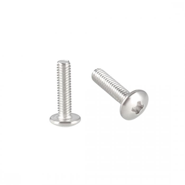 uxcell 機械ネジ、プラストラスヘッドネジ、 ステンレスボルト個 M2.5x10mm 50個