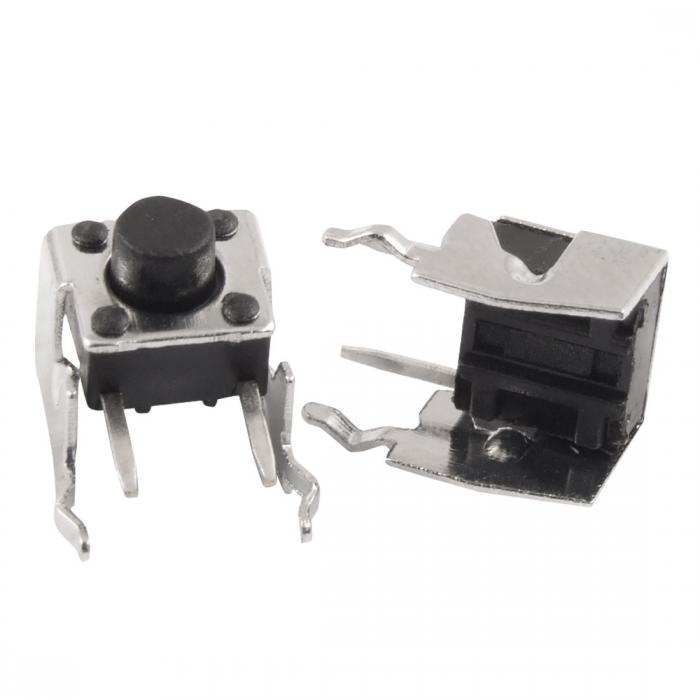 uxcell タクトスイッチ 瞬時スイッチ プッシュボタン ロックなし 右アングル 20個入