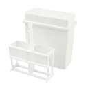 uxcell スライド染色ラック スライド染色ジャーフレームボックス ラックスタンド ホワイト プラスチック 24ポジション