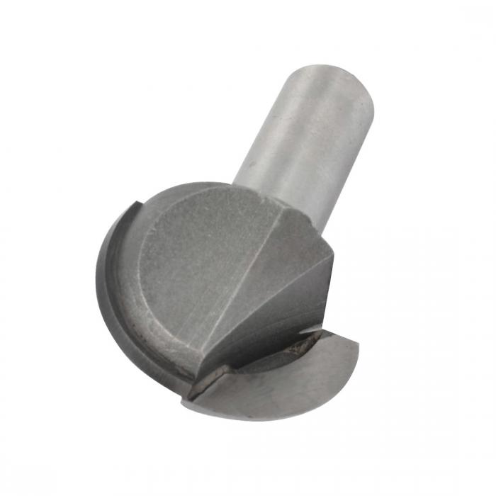 uxcell U溝ルータービット ラウンドノーズルータビット ツール ストレートシャンク メタル シルバートーン 12.7mmx31.8m