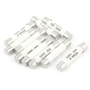 uxcell セラミックヒューズ メタル製 シルバートーン 高速/遅延ブロー作用時間遅延ヒューズ PCB電源タップ実験回路 500V 30A 低遮断電量 6x3...