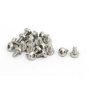 uxcell トルクス ナベ頭 ネジ M2 x 3mm 304ステンレススチール マシンネジ 機械ソケット ファスナー 20個入り(4)