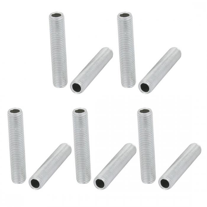 uxcell ランプパイプニップル M8スレッド 40mm長さ 中空 ランプ修理部品 ハードウェア ランプ ライト用..