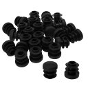 uxcell パイプキャップ チューブインサートプロテクター 14mm OD プラスチック ラウンド 28個 内径11-13 mm
