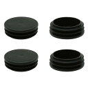 uxcell パイプキャップ チューブインサートプロテクター 48mm OD プラスチック ラウンド 4個 内径11-13 mm