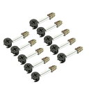 uxcell 家具接続継手 3合1 家具接続キット 外径15 mmカム継手 M6x40 mmだぼネジ M6事前に挿入されたナット 10セット