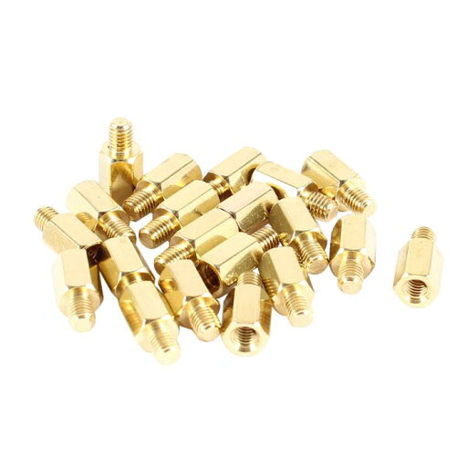 uxcell パソコン PC PCB マザーボード スタンドオフ 六角形 真鍮製 スペーサ M3 6+4mm 20個入り uxcell パソコン PC PCB マザーボード スタンドオフ 六角形 真鍮製 スペーサ M3 6+4mm 20個入り