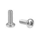 uxcell ボルト M6x18mm 機械ネジ なべ 十字穴付き ボルト ファスナー ボルト 15個入れ(4)