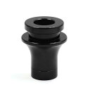 uxcell ブラック 車 マニュアル ギヤシフトノブブートリテーナ アダプタ M10 x 1.25 ネジ