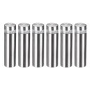 uxcell スタンドオフネジ ウォールマウントサインホルダー アクリルガラスネイル 12x43 mm 6個