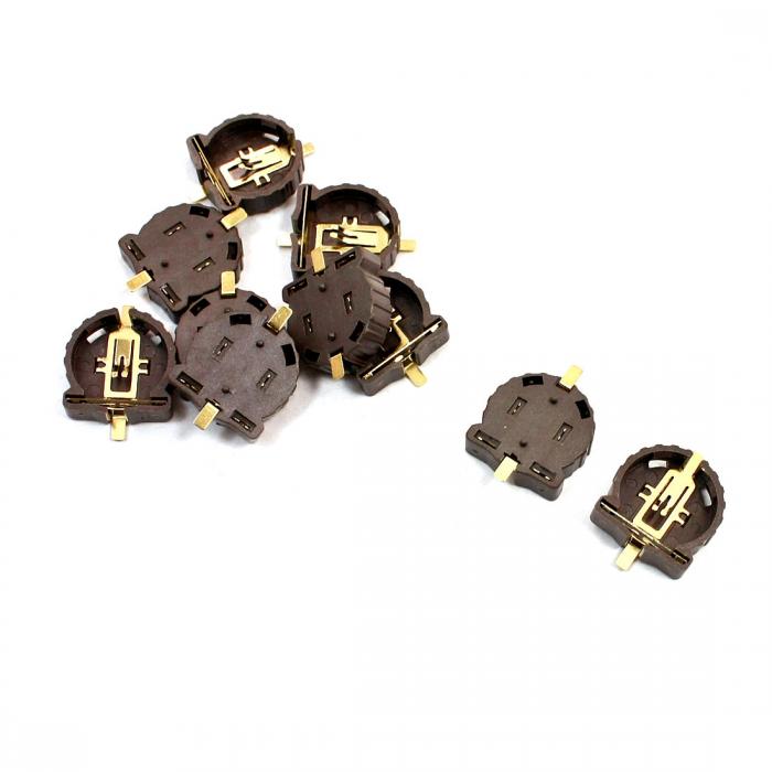 uxcell ボタン電池ケース ボタン電池 バッテリー ホルダー CR1220 LIR1220用 表面 マウント ボタン 電..