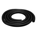 uxcell コルゲートチューブ 配線整理 外径15.8mm 電気配線用 ブラック 2M