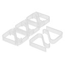 uxcell テーブルクロスクリップ テーブルクロス止め テーブルクロスストッパー プラスチック 2~3.5cm天板対応 クリア しっかり 滑り止め 8個