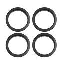 uxcell ハブリング 73.1mm /60.1 mmハブセントリックリング ハブセンターリングHUB CENTRIC RI NG 高速走行 ホイールのセンター ホイールスペーサー リングスペーサー ホイールリング 汎用 ホイールリング プラスチック ブラック 4個