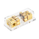 uxcell AGUヒューズホルダー 4/8 AWGゲージAGU 1入力 - 2出力 60A