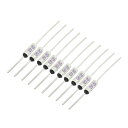 uxcell ペレット型温度ヒューズ 回路切断 110°C 250V 10A アルミ製 10個入り