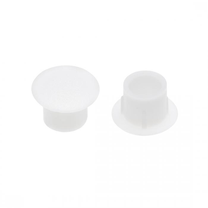 uxcell 棚ペグ穴プラグ チューブカバー プラスチック ネイルキャビネット ボタンブラケット 食器棚 本棚 調節可能な棚クローゼット用 直径8 mm ホワイト 100個