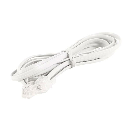 uxcell RJ11電話ケーブル延長コード 2m 6P4C RJ11 - RJ11 モジュラー導体アダプター 固定電話用 プラグ付き電話線ダブルエンド ホワイト uxcell RJ11電話ケーブル延長コード 2m 6P4C RJ11 - RJ11 モジュラー導体アダプター 固定電話用 プラグ付き電話線ダブルエンド ホワイト