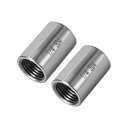 uxcell キャストパイプ継手 Gメス?ステンレス鋼304?カップリング G1 / 4 x G1 / 4(2個)