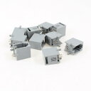 uxcell ネットワークモジュラーpcbジャック コネクター ソケット プラグ 10個 直角 4P4C RJ9
