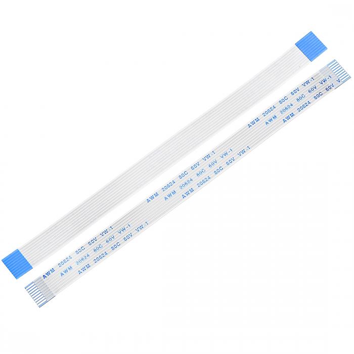 uxcell フレキシブルフラットケーブル フレキシブルリボンケーブル ブルー シルバーグレー プラスチック 150mm 1mmピッチ 9ピン FPC FFC 液晶テレビカーオーディオ用 DVDプレーヤー用 10個入(Aタイプ)