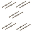 uxcell 六角穴付きボルトセット 六角穴付ボルト 全ネジ ワッシャー付き M4x70mm 7mmナット幅 10個入り(4)