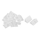 uxcell プラスチックアングルブラケット プラスチック ホワイト コーナーブレース 10個入り
