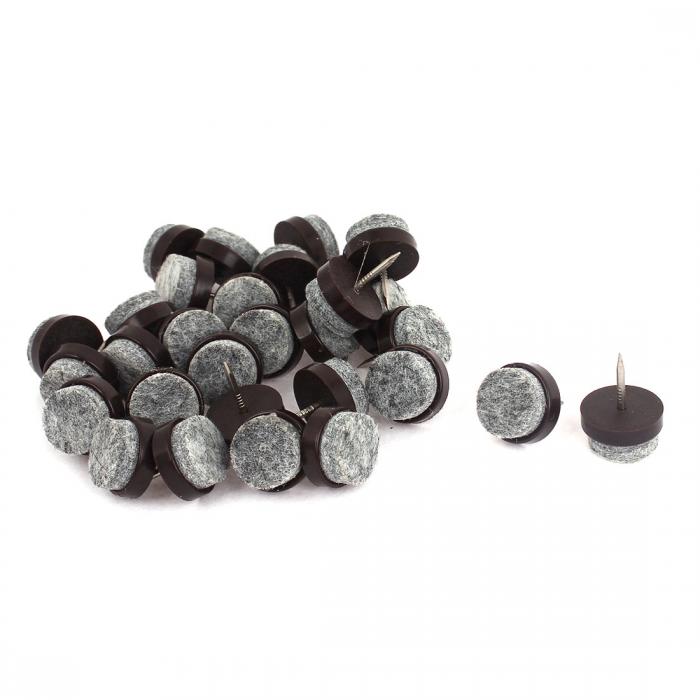 uxcell 椅子脚 イスキャップ DIY イス脚カバー ネイル プロテクター 17mm ダイヤ フェルト 30個