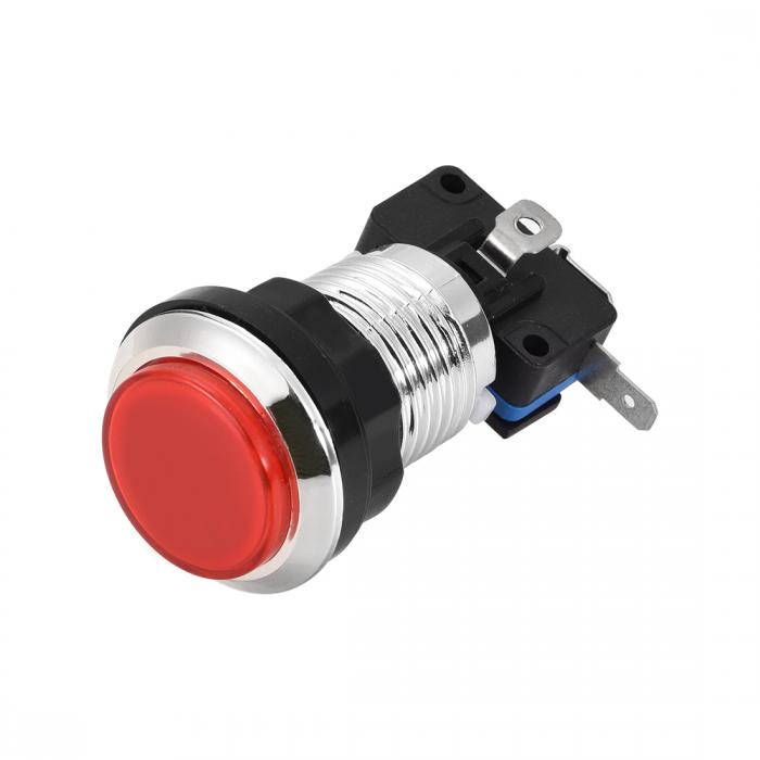 uxcell ץåܥ 33 mm饦 12V LED ܥ󥹥å ޥåդ ɥӥǥ å 1