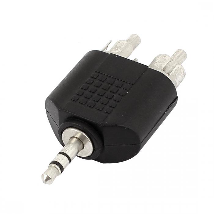 uxcell RCA スプリッター 3.5mm オーディ