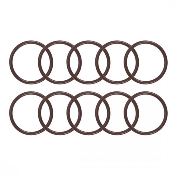 uxcell フッ素ゴム製Oリング 19mm外径 16mm内径 1.5mm幅 メトリックFKMシーリングガスケット 10パック