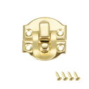 uxcell 21 x 20mm ボックスラッチ 装飾ハスプ ジュエリーケースキャッチ スクリュー 20個入り