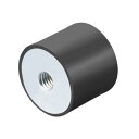 uxcell ゴム マウント 30x25mm ゴム 雌 M8 スレッド マウント アイソレータ 交換 アンチ 振動 パッド フラット