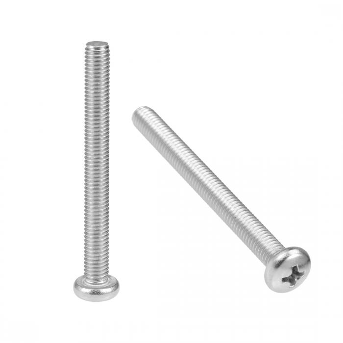 uxcell ボルト M5x50mm 機械ネジ十字穴付きなべ 機械ねじファスナ ボルト 20個入れ