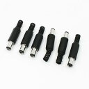 uxcell 直流電圧プラグ プラスチックケーブルガード コネクタ 6.3 x 3.0mm 6個