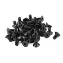 uxcell M4 x 8mm 六角穴付きネジ フラットヘッド皿ボルト 合金鋼製 ブラックトーン 50個入り|詳細画像