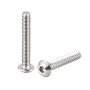 uxcell 小ネジ M4x25mm 304ステンレス鋼 六角穴付き 小ネジボルト 丸頭小ねじ 50個入り(4)