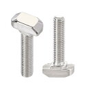 uxcell Tスロットボルト ドロップインスタッド M6x25mm スライドボルトねじ 炭素鋼 30シリーズアルミニウムプロファイル用 8個