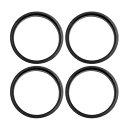 uxcell ハブリング 73.1mm/66.6mm ホイールハブリング ハブセントリックリング ハブ中心リング 高速走行 ホイールのセンター ホイールスペーサー リングスペーサー ホイールリング 汎用 プラスチック ブラック 4個